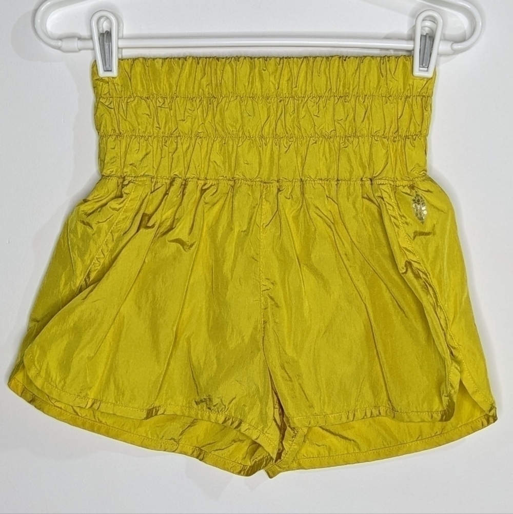 Free People Movement The Way Home yellow athletic short S